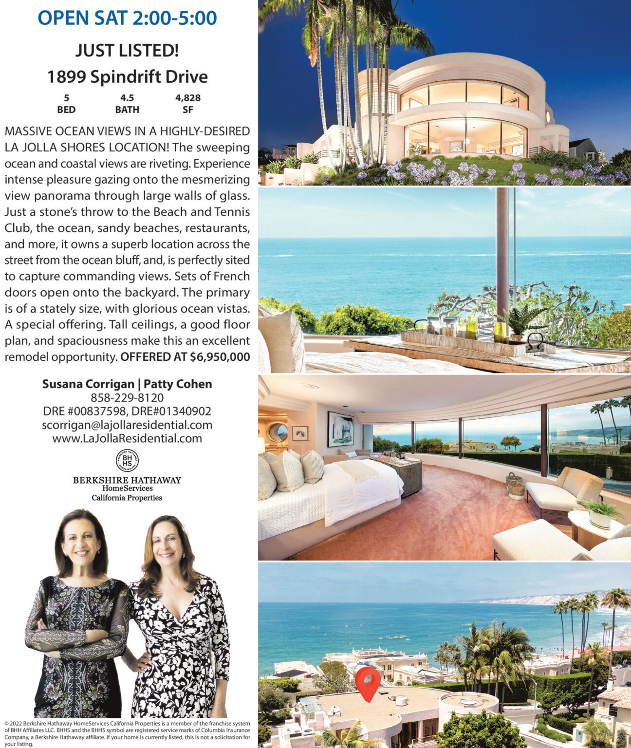 1899 Spindrift Drive, La Jolla Just Listed La Jolla Real Estate